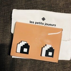 Les Petits Joueurs Flap Eyes Saffiano Card Holder